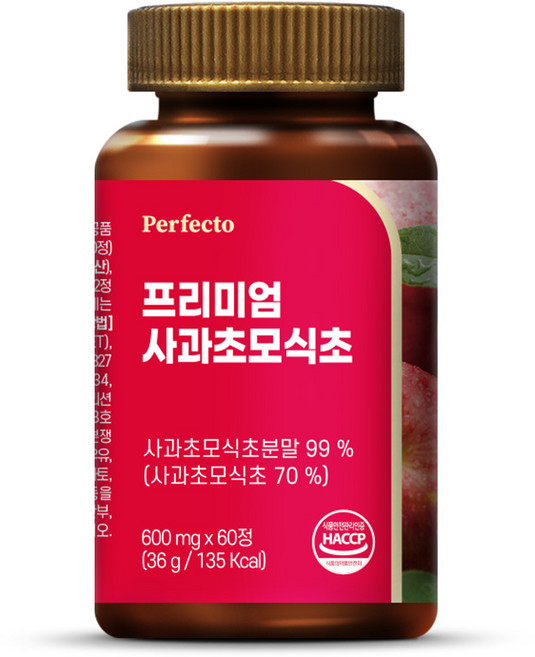 퍼펙토 프리미엄 사과초모식초, 60정, 1개