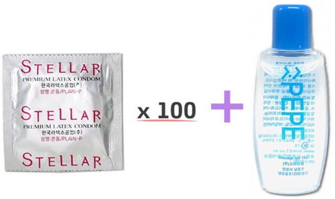 스텔라 콘돔, 1개, 100개입