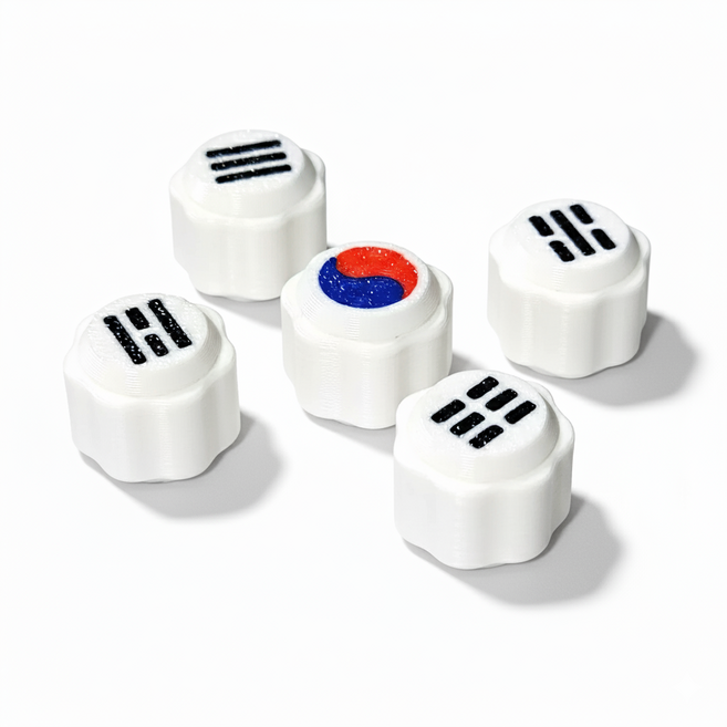 공기 놀이, 태극기, 1개