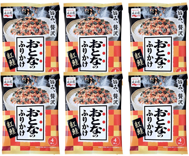 나가타니엔 오토나노 후리가케 연어맛, 6개, 8.4g