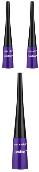웻앤와일드 메가라이너 리퀴드 아이라이너 3.5ml, 874A Purple, 3개