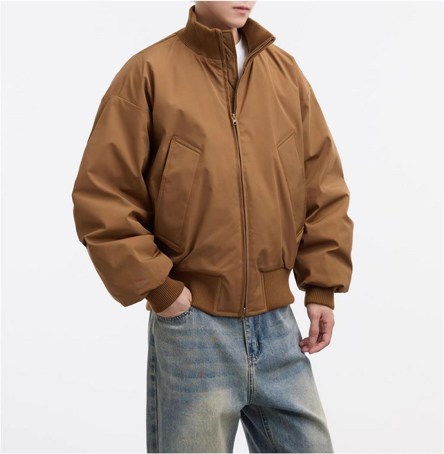 남성용 경량 항공점퍼 방풍 방수 오버핏 비행자켓 경량 패딩자켓 3가지 색상