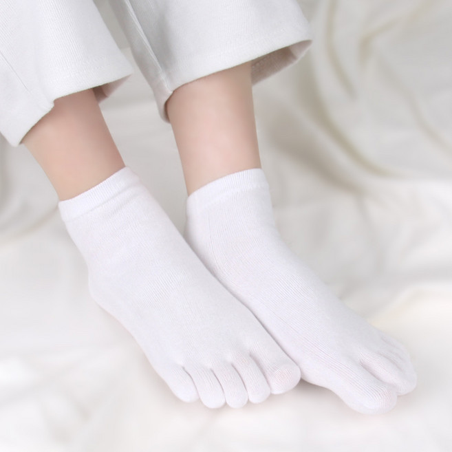 골져스토어 C97 씨구칠 여성용 면100 순면 쫀득 스판 기능성 무지 발가락양말 3켤레
