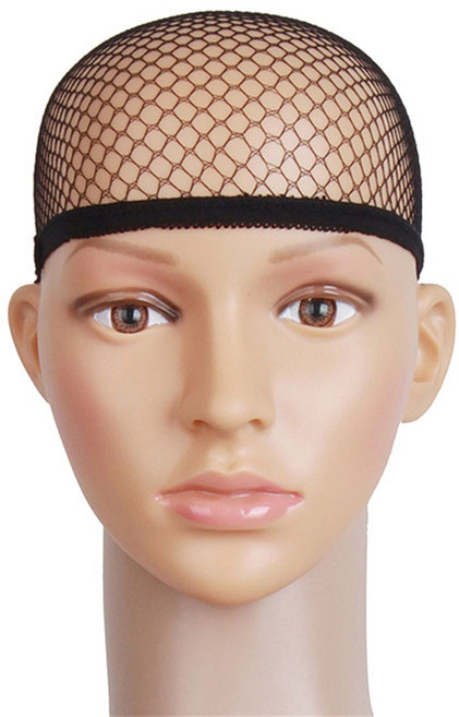 미즈코스 가발 착용망 머리망 머리 고정 망사 두건, 4개, 막힌것 블랙