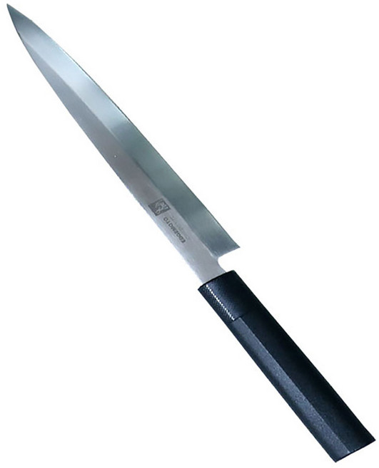 에찌모토 회칼 스텐 사시미칼 생선 식도, 검정핸들, 1개