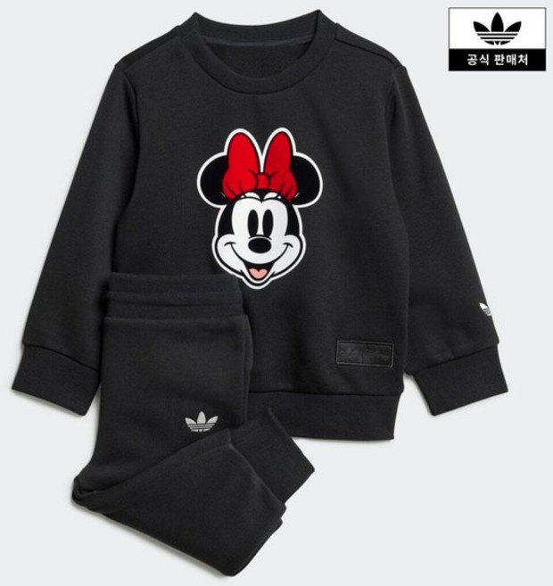 [백화점매장출고] 아디다스키즈 [adidas kids](A080~A100) 아디다스 x 디즈니 미니마우스 크루 세트 (JD0583)