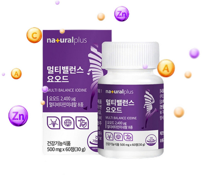 갑상선 건강 요오드 아이오다이드 아이오딘 요드, 60정, 1박스