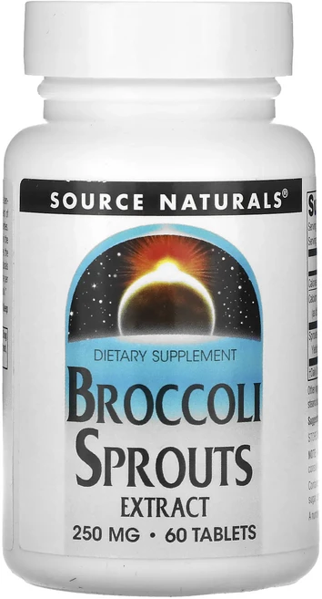 몸관리하세요 겨울입니다 Source Naturals 브로콜리 새싹 추출물 60정(1정당 125mg) 특별관리진행, 1개 - 쿠팡