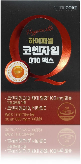 뉴트리코어 코엔자임 Q10 맥스 1000mg 1개, 30정, 2개 - 쿠팡