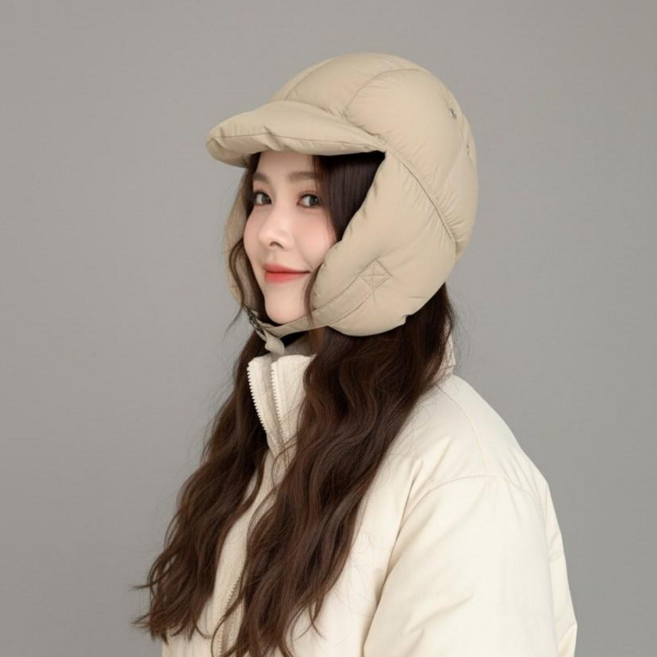 라베사 겨울 패딩모자 방한모자 남녀공용 군밤모자