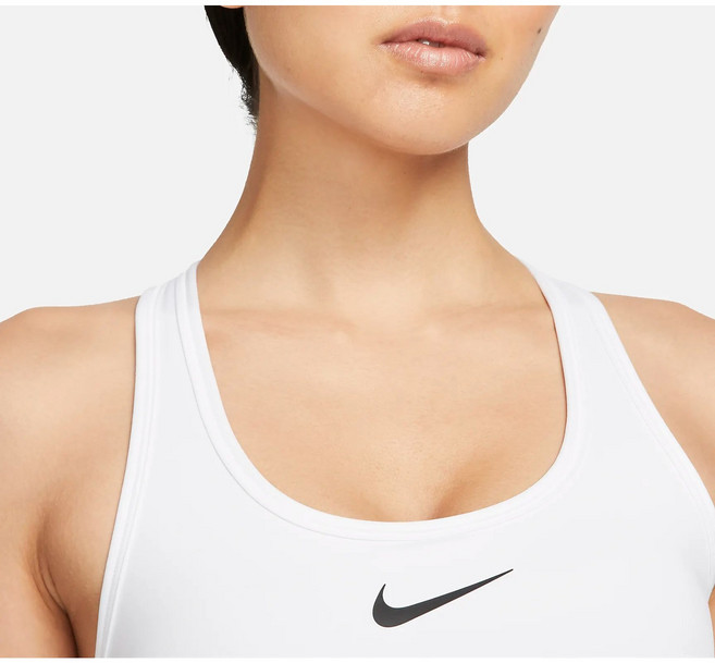 나이키 여성 스우시 패드 스포츠브라 미디엄 서포트