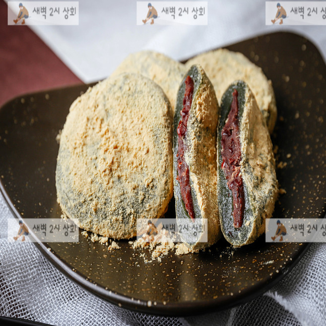 콩쑥개떡 쑥떡 쑥 인절미 못난이떡 콩쑥찰떡 콩가루떡, 64개, 60g