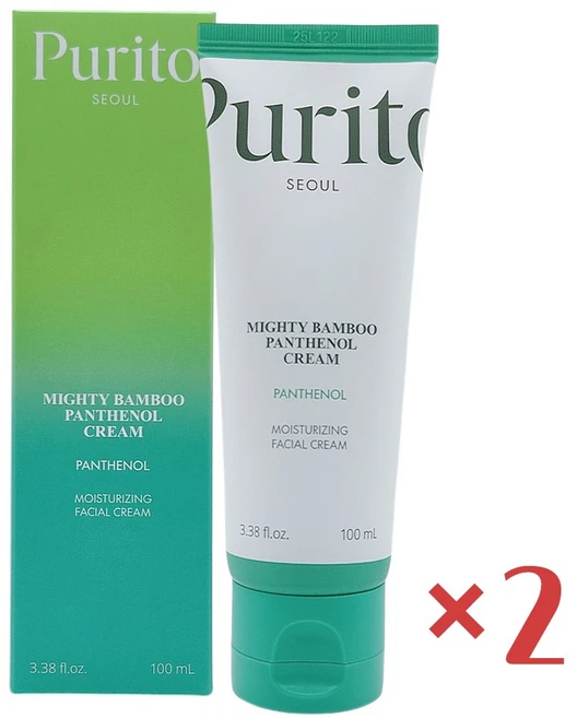 퓨리토 마이티 밤부 판테놀 크림, 2개, 100ml - 쿠팡