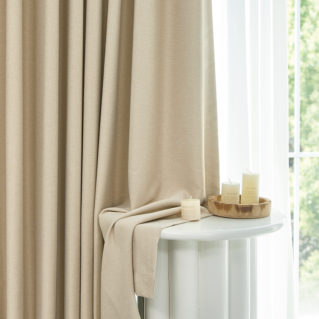 사라하우스 아이비 형상기억 맞춤제작 고밀도 빛차단 고차단 암막커튼 사계절 겨울 방한 방풍 거실 안방 커튼