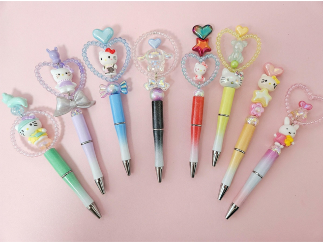 볼펜꾸미기 DIY(볼펜8개) /볼꾸 만들기세트(볼펜8개만들기)/, 1개, 펄그라데이션펜 8개세트