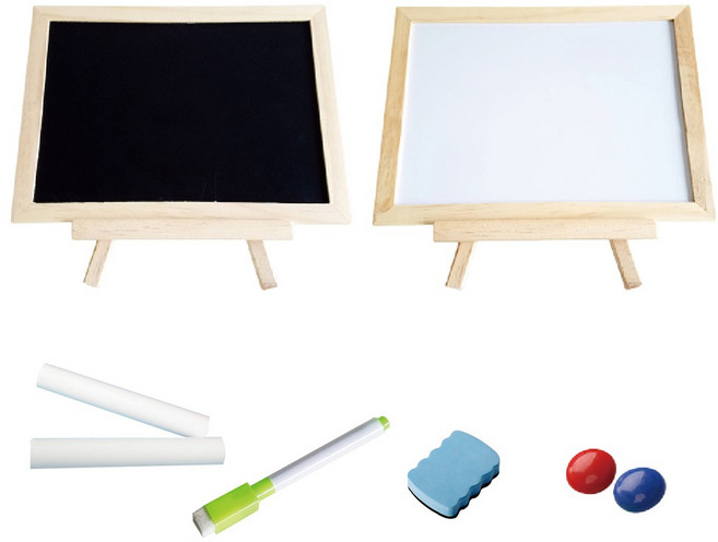 光華 磁性雙面兩用塗鴉畫板 (含小黑板+小白板) 兒童塗鴉 廣告看板, 桌上型白板含小畫架 #32500