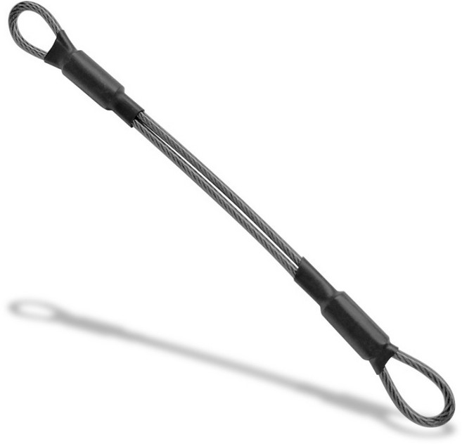 安全帽防盜掛繩 機車防盜鋼索, 黑, 1個