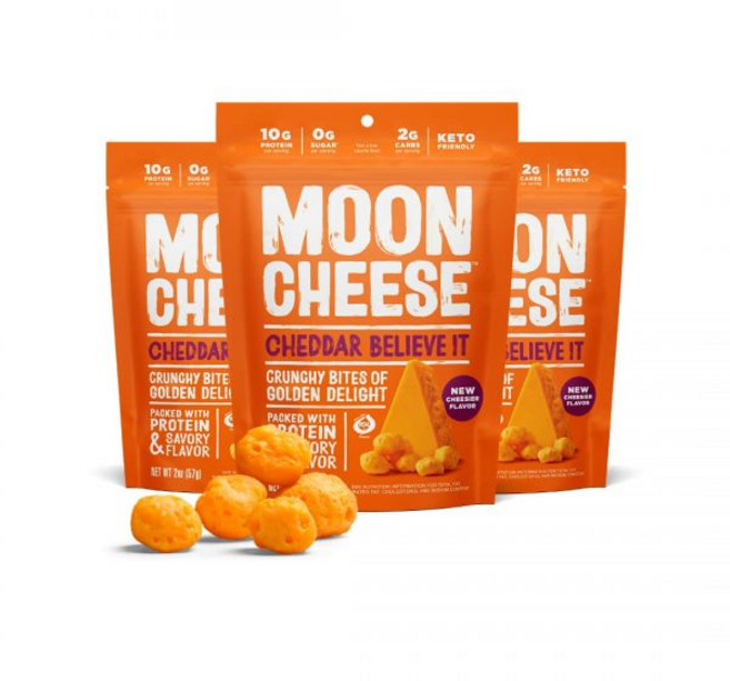 스낵 Moon Cheese 문 치즈 오 마이 구다 바이트 바삭한 단백질과 칼슘이 풍부한 케토 글루텐 프리