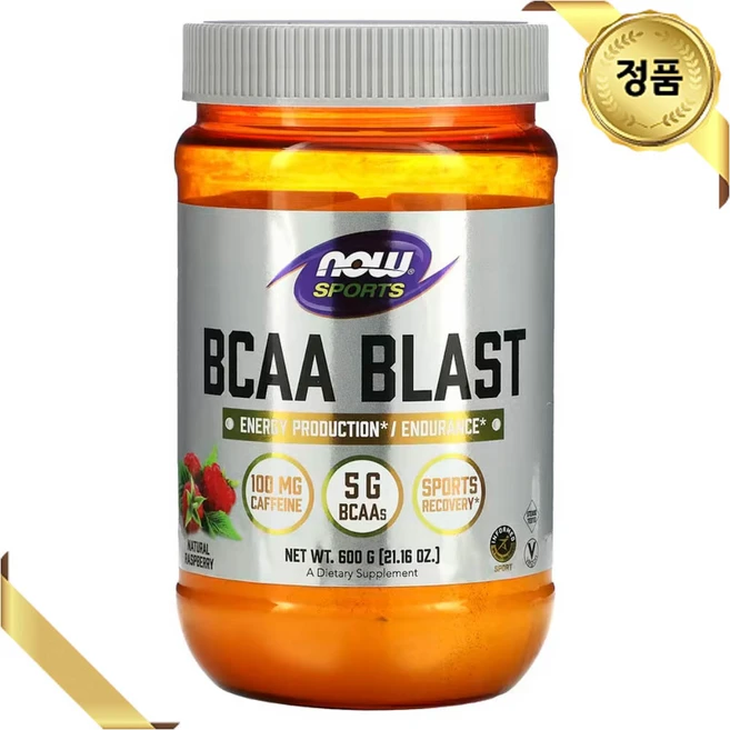 나우푸드 BCAA 블래스트 내추럴 라즈베리 비건, 600g, 1개 - 쿠팡