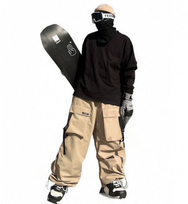 2025 보드복 스키복 세트 남녀공용 오버핏 멀티포켓 방수 방풍 방한 스노우보드 자켓 팬츠