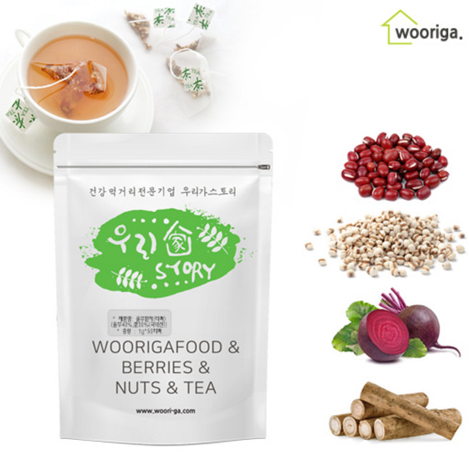 우리가스토리 율무팥차 티백 50티백, 1g, 50개입, 1개