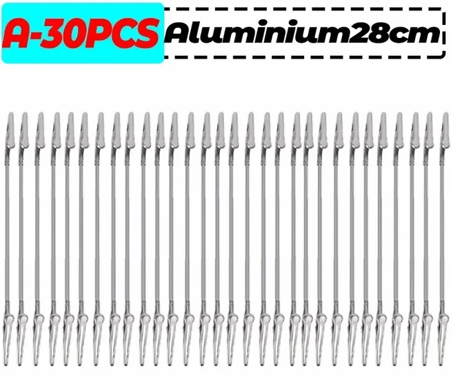 18/28cm 듀얼 엔드 악어 클램프 사진 걸기용 다목적 후크 메모 가격 태그 디스플레이 클립 도구 필요 없음, 04 28cm-50PCS