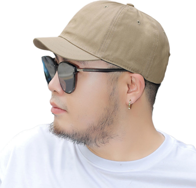 Makone 모자 챙 짧은 숏캡 남자 여자 빅사이즈 모자