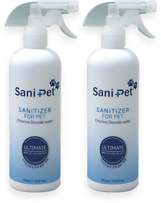 쎄니펫플러스 고양이 강아지 오줌 바닥 세정제 배변 암모니아 냄새 요산 제거 탈취 500ml 2개, 0.5kg