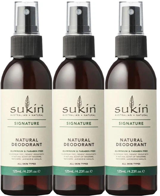 수킨(Sukin) 수킨 내츄럴 데오드란트 125ml X 3개, 375ml - 쿠팡