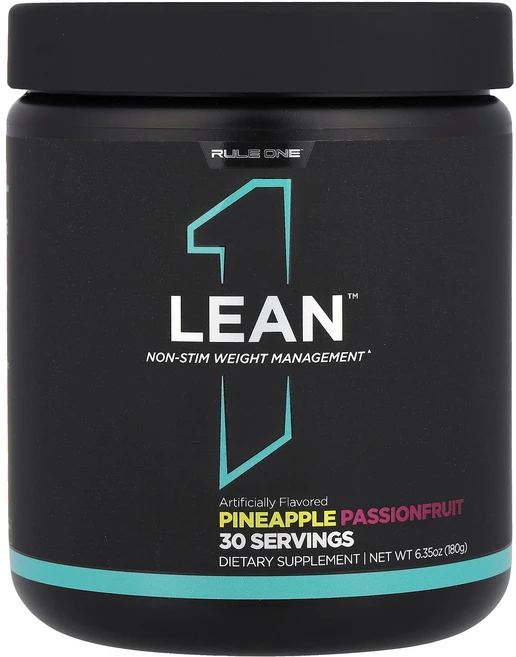 Rule One Proteins Lean™ Non-Stim Weight Management Pineapple Passionfruit 6.35 oz (180 g), 1개, 180g - 쿠팡