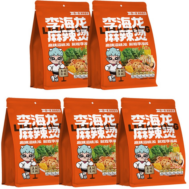 리하이롱 마라탕 중국판매1위마라탕 마라탕 밀키트 보통맛, 410g, 5개