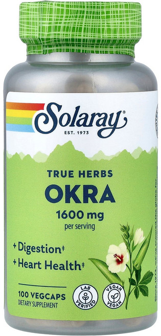 솔라레이 오크라 1600mg 베지 캡슐 100정(캡슐 1정당 400mg), SOR23887, 100정, 1개