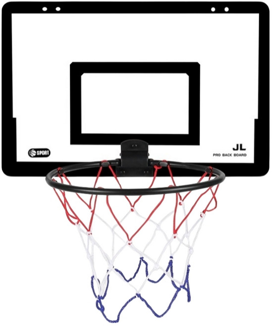 JL BOARD 兒童迷你籃球框, 【黑色】24cm折疊塑膠框, 1個