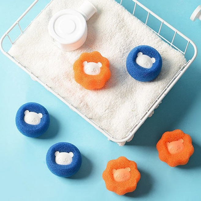 털제거 세탁볼 먼지제거 세탁필터 10pcs, 블루5p+오렌지5p, 1개