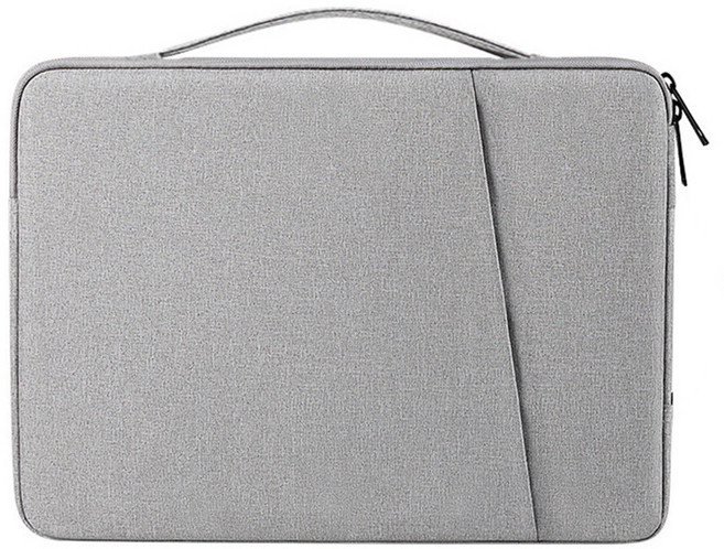 라온샵 북파우치 패브릭 파우치 다이어리 아이패드 수납 북커버, 1개, 실버 13인치