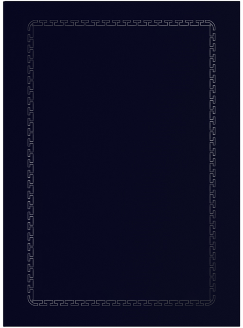 우단(벨벳)상장케이스 6개입 완자있음 22 x 31cm A4, 네이비(진곤색)우단(6개), 1세트