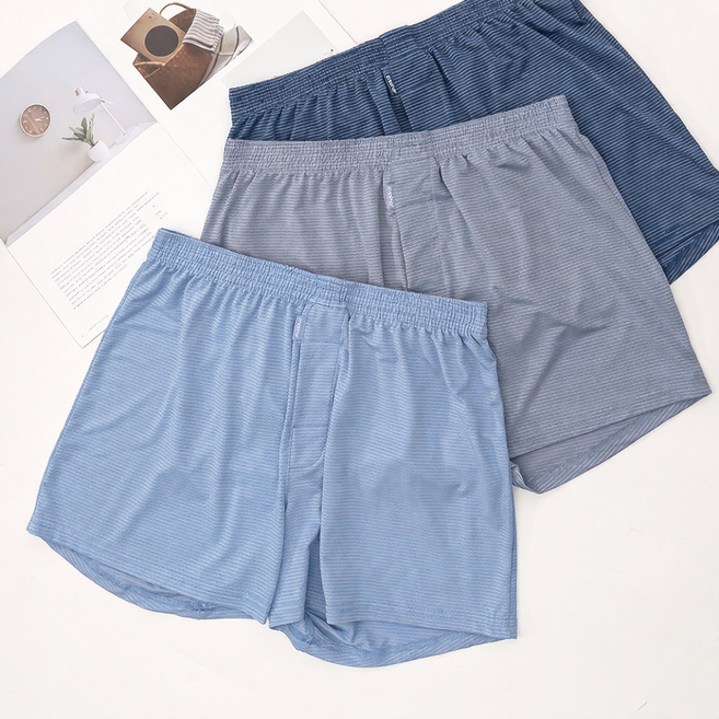 남성 시원한 인견 트렁크 팬티 3매 세트