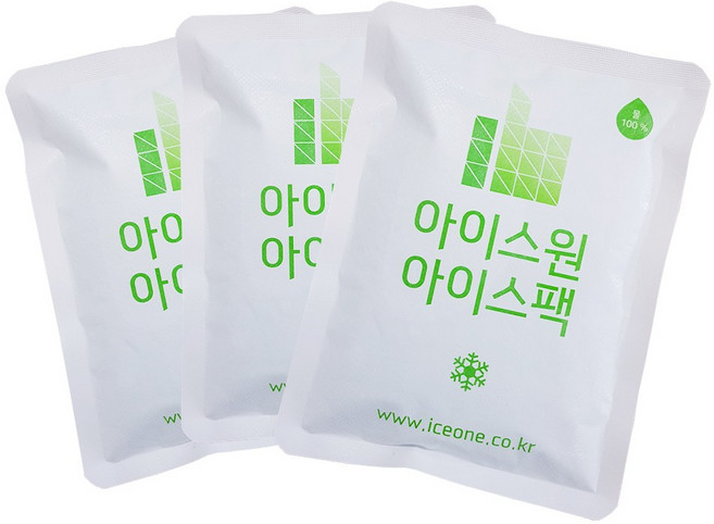 아이스원 부직포 엄지 워터아이스팩 물아이스팩 택배용 휴대용 아이스팩 완제품 icepack 얼음팩 15x20 54개