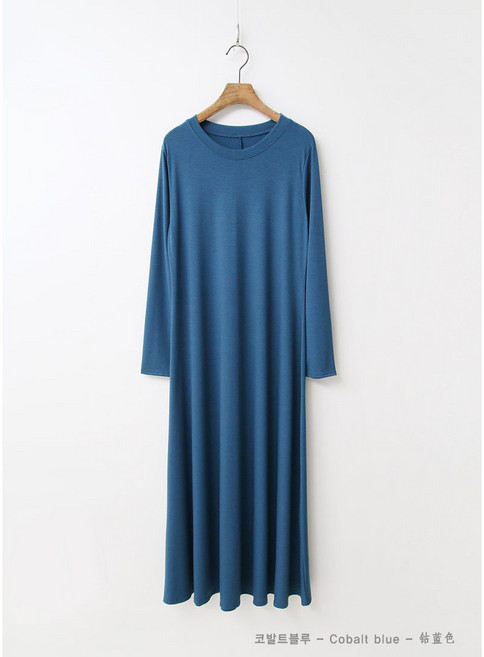 아이엠수 비너스 긴팔 롱 원피스