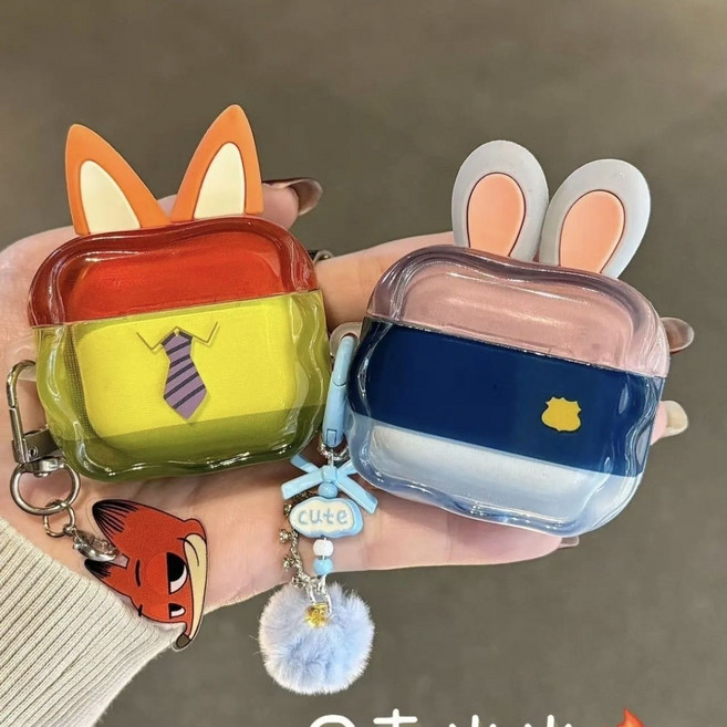 주토피아 에어팟 1/2/3/4세대 케이스, 1개, 주디 홉스, airpods1/2