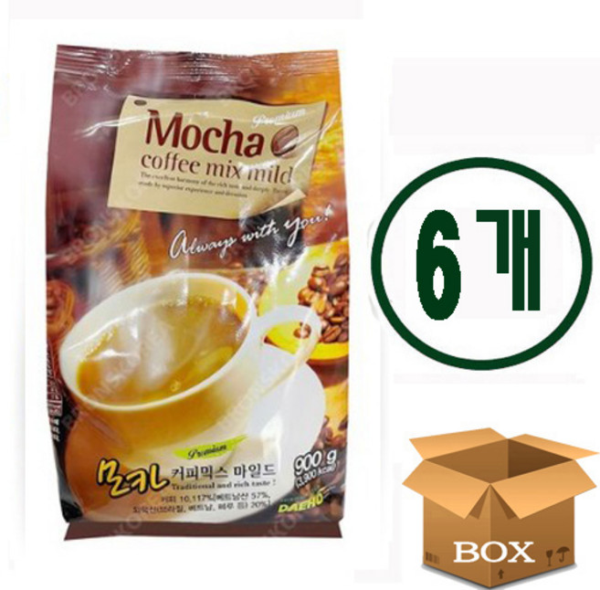 대호 모카마일드 커피믹스, 900g, 6개, 1개입