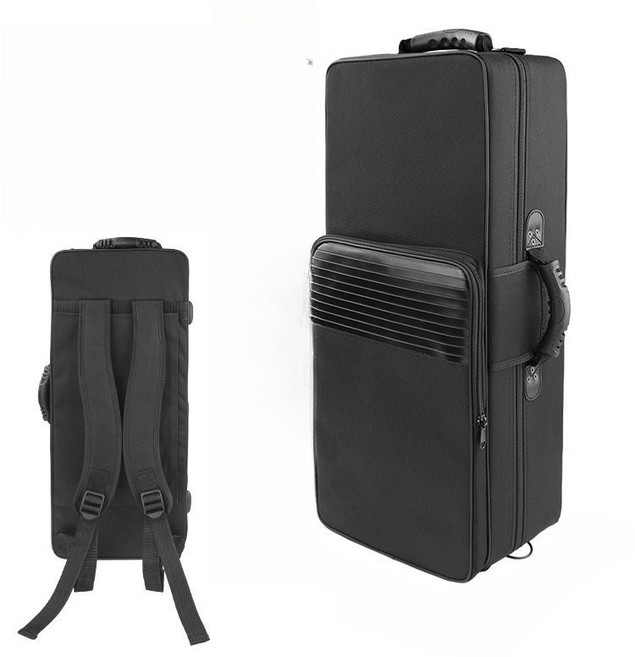 알토 색소폰 케이스 백팩 테너 블랙 직사각형 고급 수납, 1개