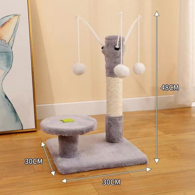 펫보너스 심플한 미니 스크래쳐 캣타워 다양한 스타일, F, 1개