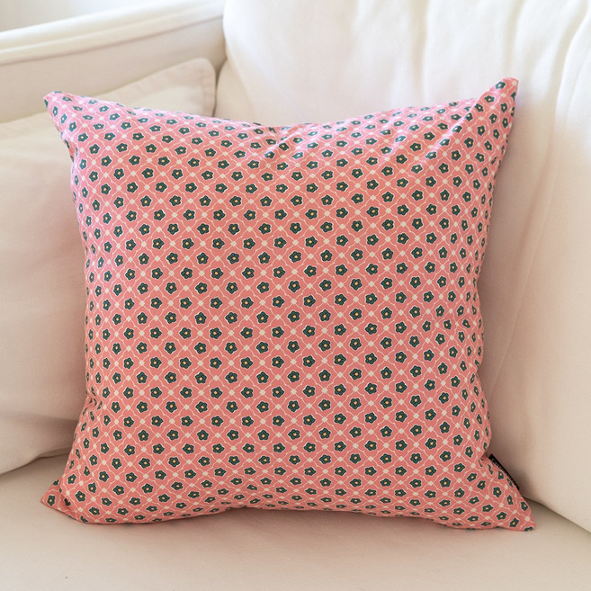 쿠션이야기 핸드블록 쿠션커버