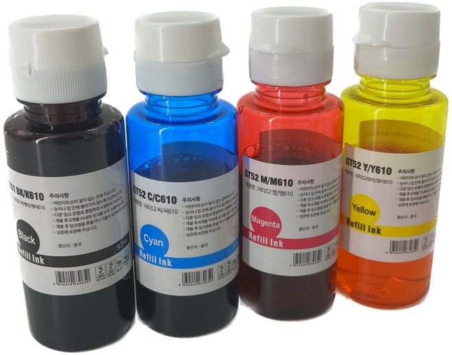 삼성호환잉크 4색세트 INK-K610 C610 M610 Y610, 1개