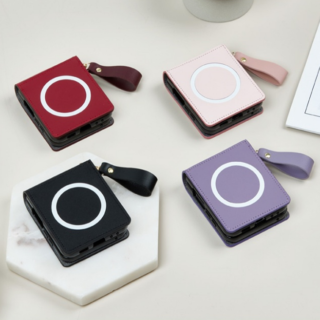 엠엔지 맥 플립 갤럭시Z플립6용 맥세이프 케이스/카드포켓/맥세이프충전/스트랩줄포함