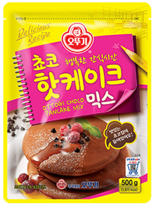 오뚜기 쵸코 핫케이크 가루, 10개, 500g