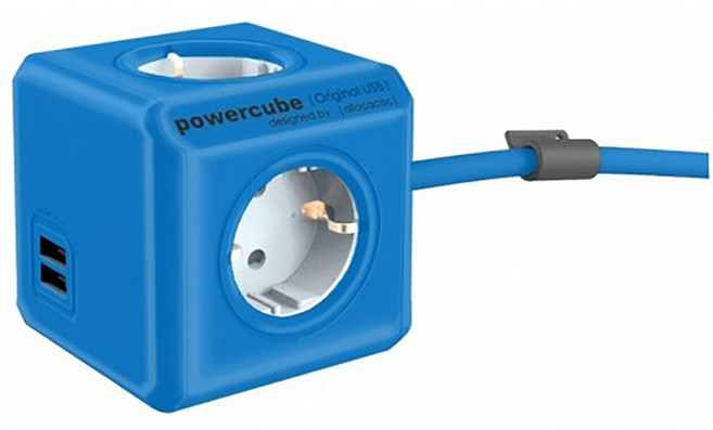 C1450BW 파워큐브 멀티탭 2.0 익스텐디드 USB 1.5M 블루컬러, 1개, 블루