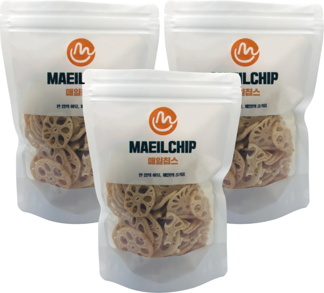 매일칩스 동결건조 연근칩, 3개, 140g