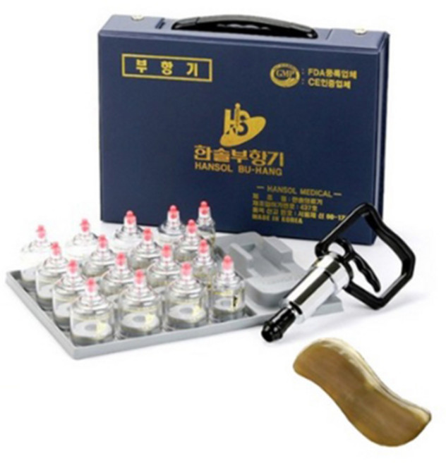 한솔부항기 17p + 괄사 지압 마사지기 랜덤 발송, 1세트